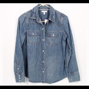 J.Crew western denim jean shirt